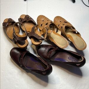 FOSSIL, CLARK’s, AEROSOLEs Sandals and Healed Loafers Lot/Set Bundle